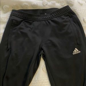 Size small black Adidas joggers
